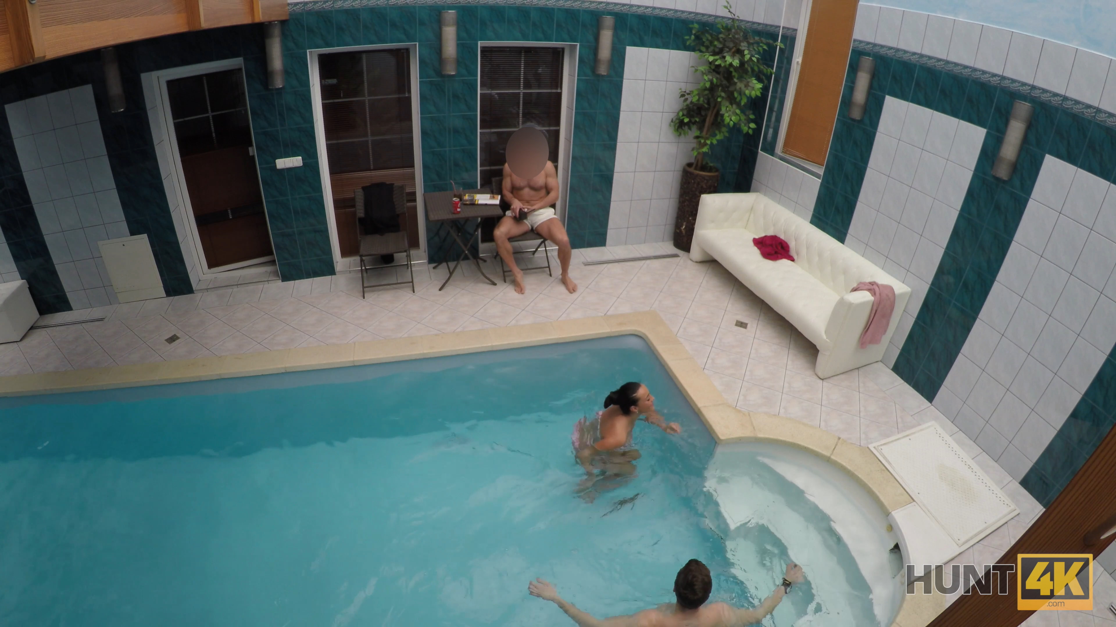 Sex adventures in private swimming pool