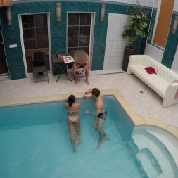Sex adventures in private swimming pool