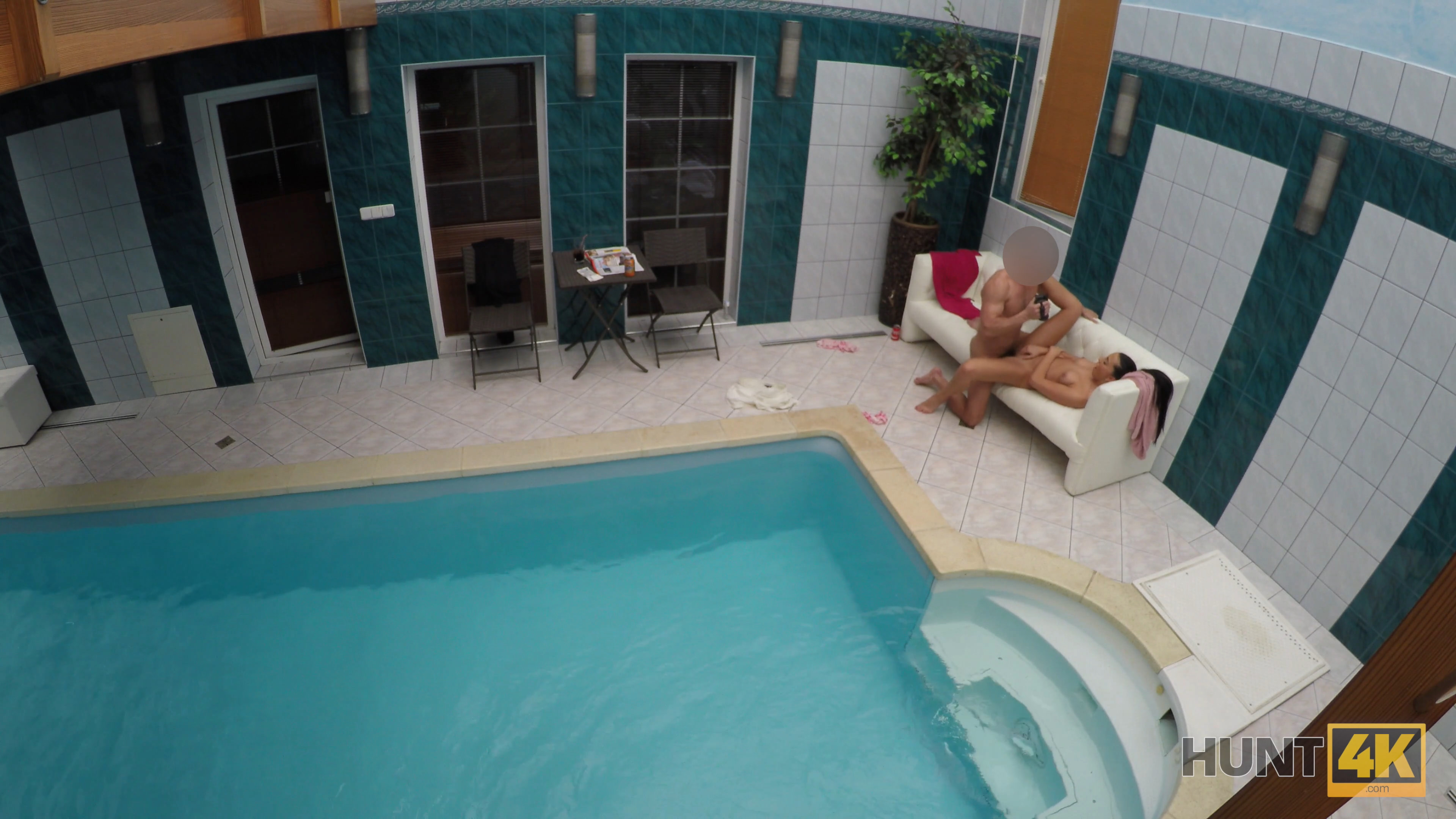 Sex adventures in private swimming pool