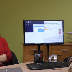 Super attractive boobs for credit manager