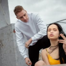 Juicy Leyla in 'Smoking behind daddy's back Here, smoke my cock!'