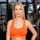 Sharon White in 'Be careful with gym equipment or you'll get stuck!'